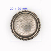 Elegante Metalen Knoop 20mm Knopen KNP00161